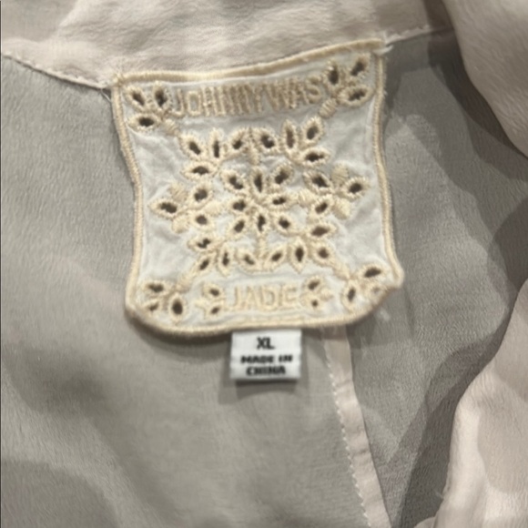 Johnny Was Silk Floral Print Wide Leg Pants w draw string & Blouse OBO - Picture 3 of 4